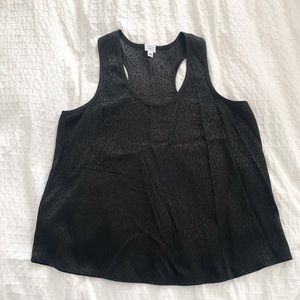 NEW Peyton Jensen Large Black Tank Top